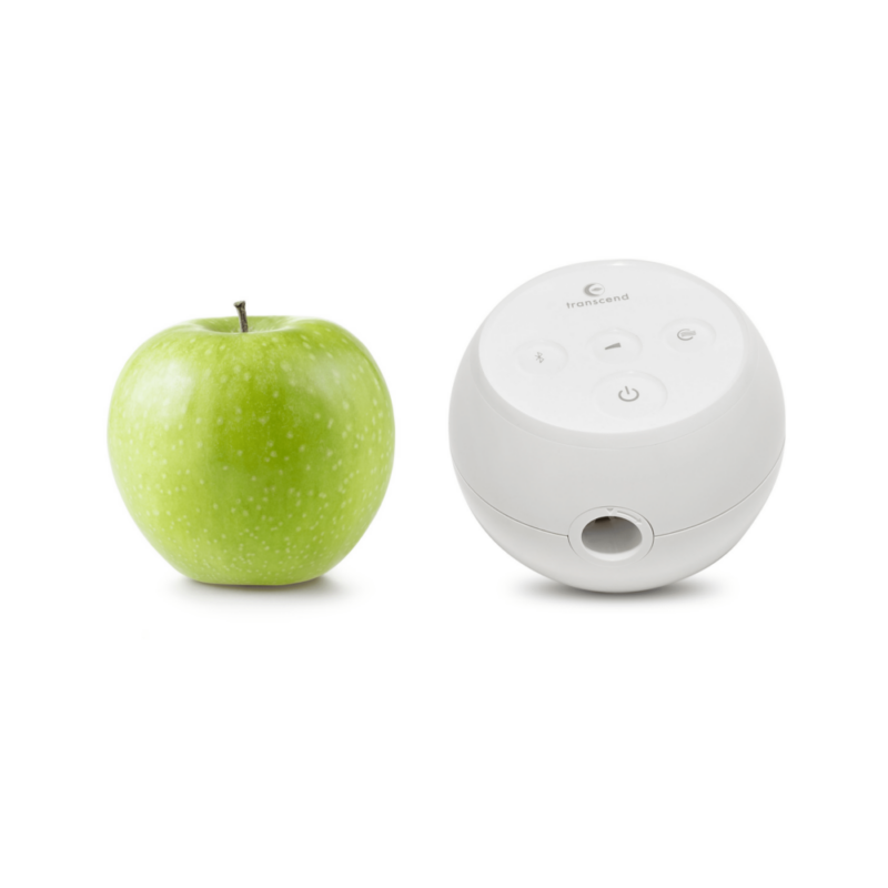 Micro CPAP next to Apple